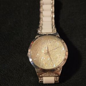 Victoria Wieck Silver/White Stainless Steel Watch